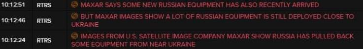 Reuters ведёт информационную войну со своими клиентами и выдаёт совершенно противоположную информацию