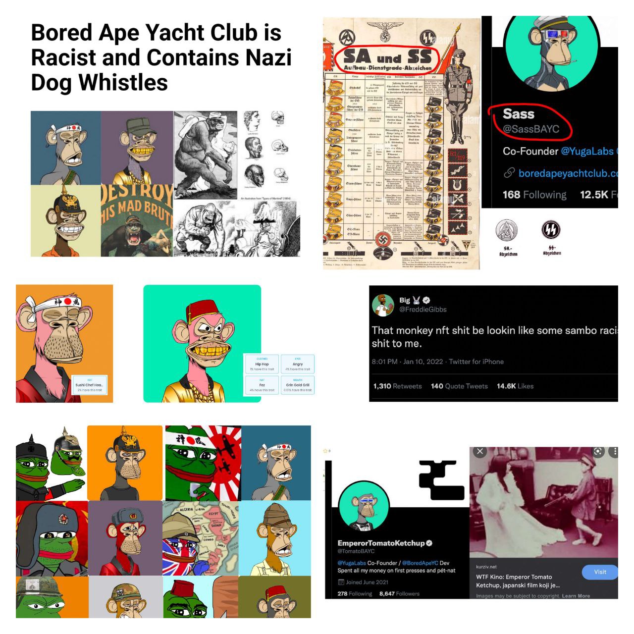 Создатели самой дорогой NFT коллекции в мире Bored Ape Yacht, возможно, сочувствуют нацистам