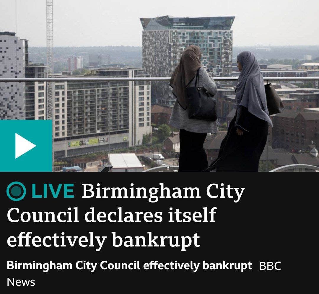 Городской совет Бирмингема фактически объявил город банкротом