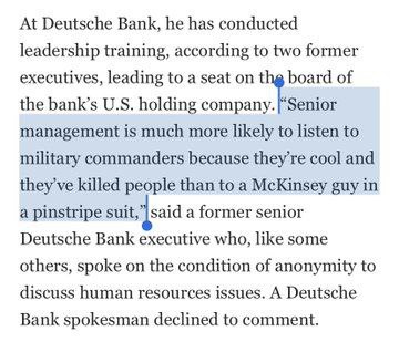 Deutsche bank набрал в советники банкстеров высокопоставленных военных США, участников войны в Афганистане