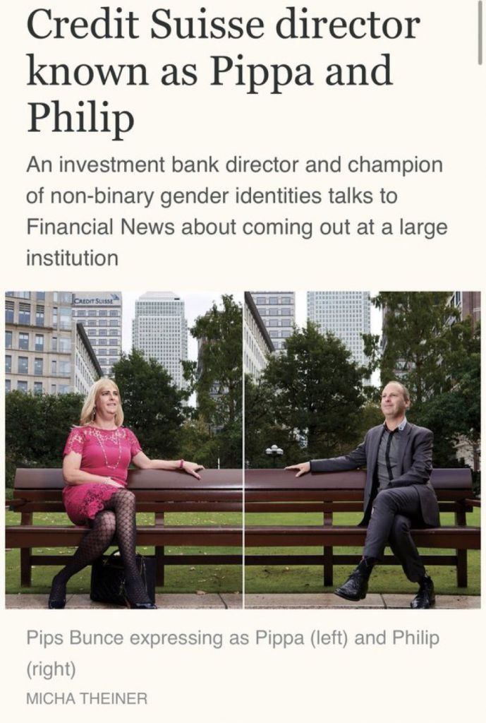 Credit Suisse был передовым банком в ЛГБТ-повестке и формировал менеджмент исходя из правил гендерного равенства