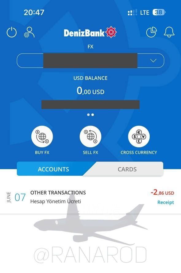 Турецкий Denizbank с 5 июня начал списывать средства, хранящиеся на счетах россиян, якобы в качестве платы за обслуживание