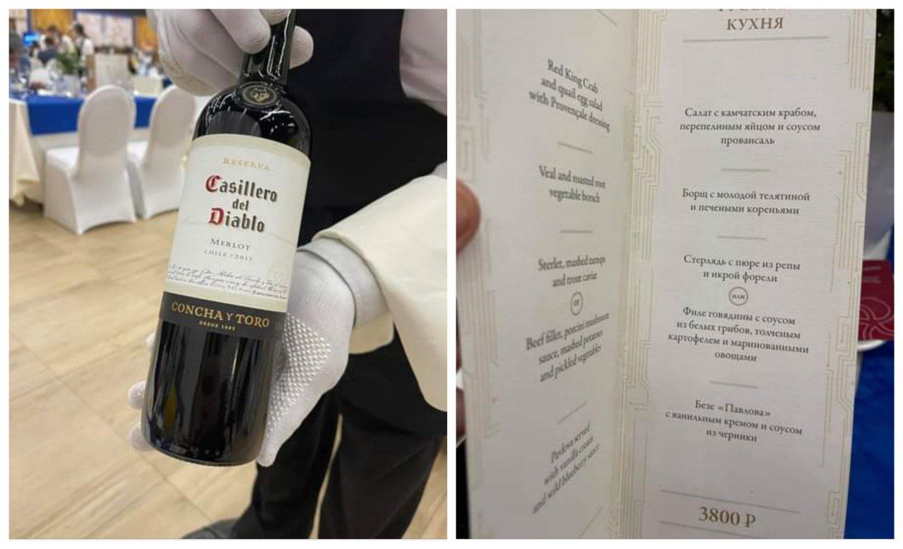 Меню на ПМЭФ продолжает радовать не только ценами, но и подачей вин