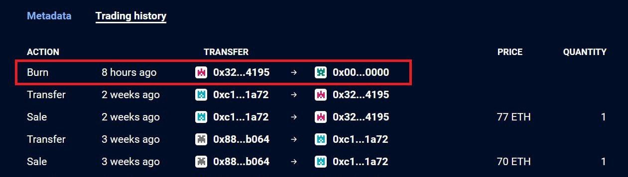 NFT-инвестор случайно сжег NFT CryptoPunks за $135 000