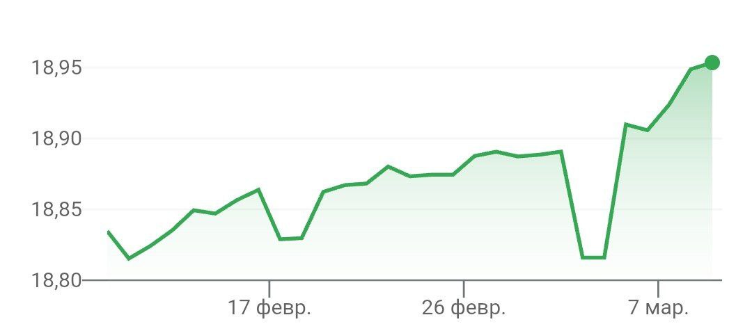 Турецкая лира упала до рекордно низкого уровня около 19 за доллар