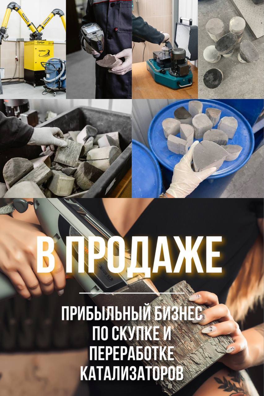 Предлагаем к покупке действующий бизнес по скупке и первичной переработке б/у катализаторов????????

????Рентабельность бизнеса – в среднем 39 % в месяц