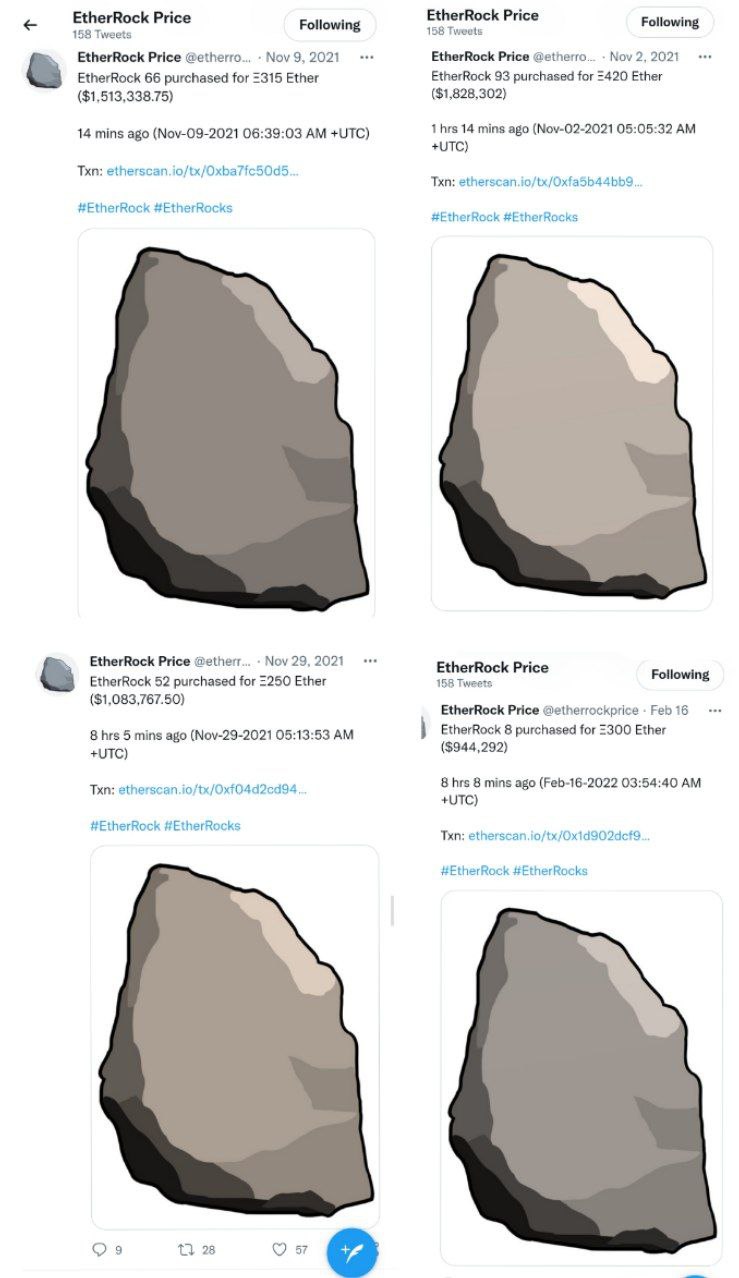 Ещё несколько сделок из мира NFT произведений искусства - Jpeg-картинки камня