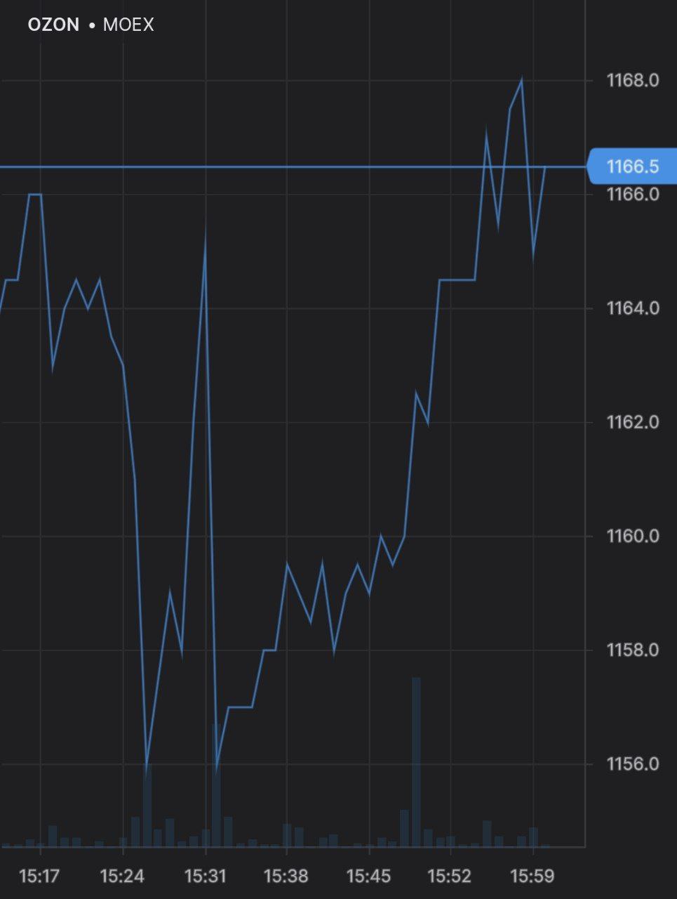 Котировки Ozon на Мосбирже в понедельник подскочили на 10%, после поручения президента Путина помочь им привлечь капитал