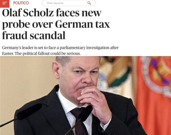 Члены парламента Германии призывают к расследованию обвинений в том, что канцлер Олаф Шольц был причастен к тому, чтобы банк Warburg уклонился от уплаты налогов на 48 млн долларов