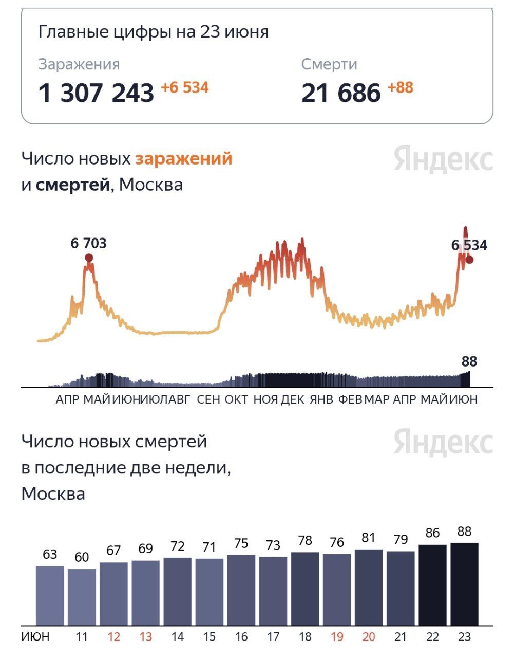 В Москве и Санкт-Петербурге за сутки скончались от коронавируса 88 и 93 человека соответственно