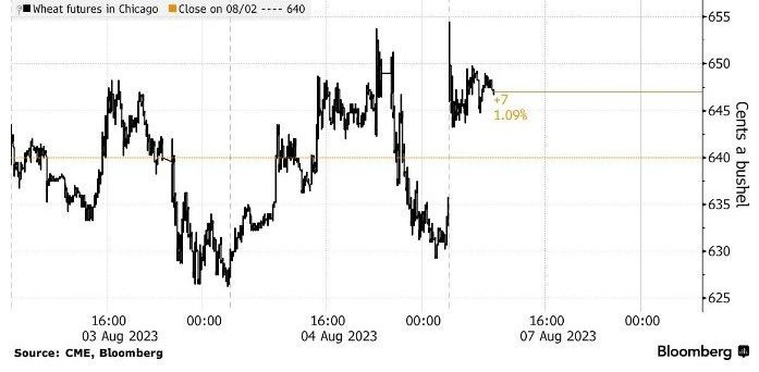 Пшеница подорожала после атаки Украиной гражданского судна в Черном море