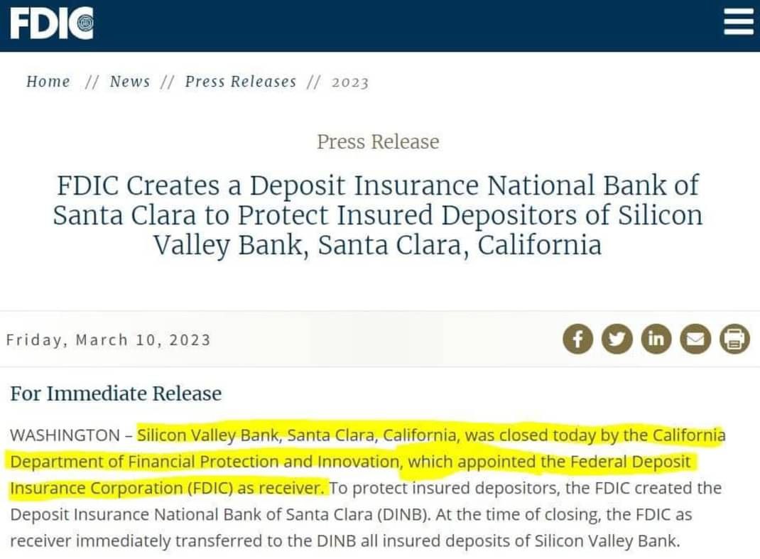 Завершается история самого главного банка Силиконовой долины