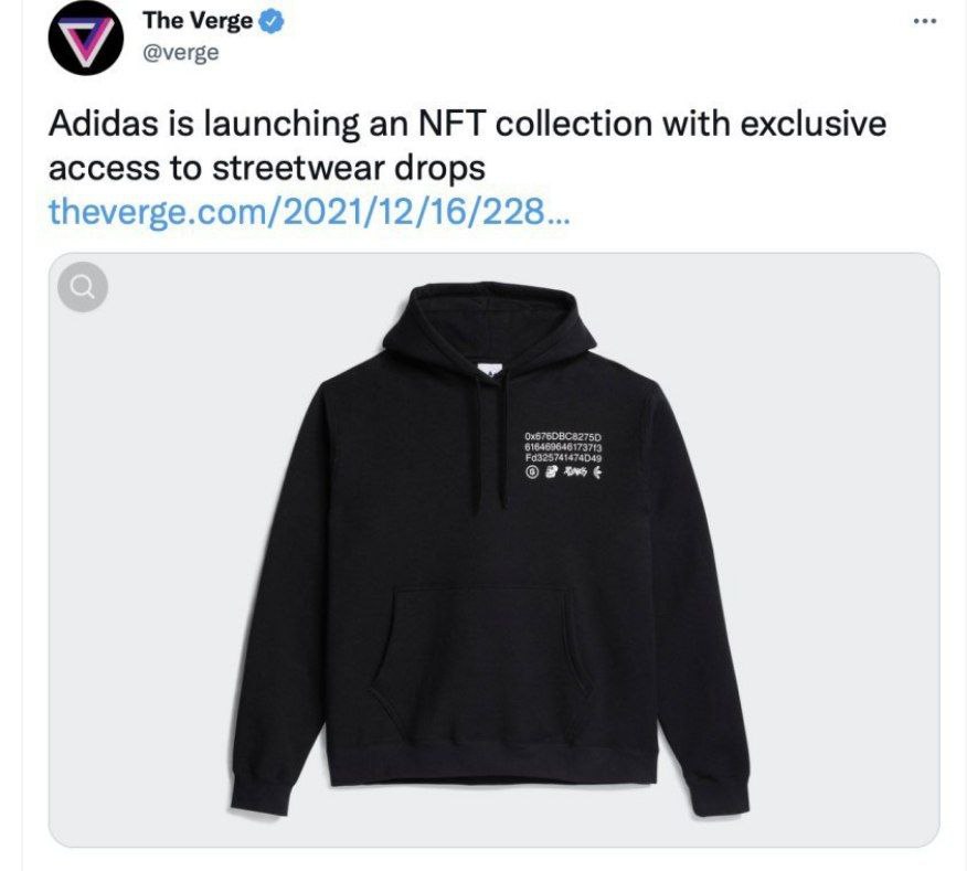 Adidas запустил свою NFT- коллекцию