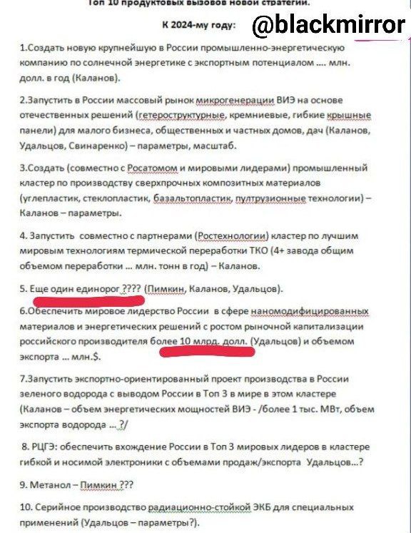 Как Чубайс раздавал задания по созданию единорогов в Роснано