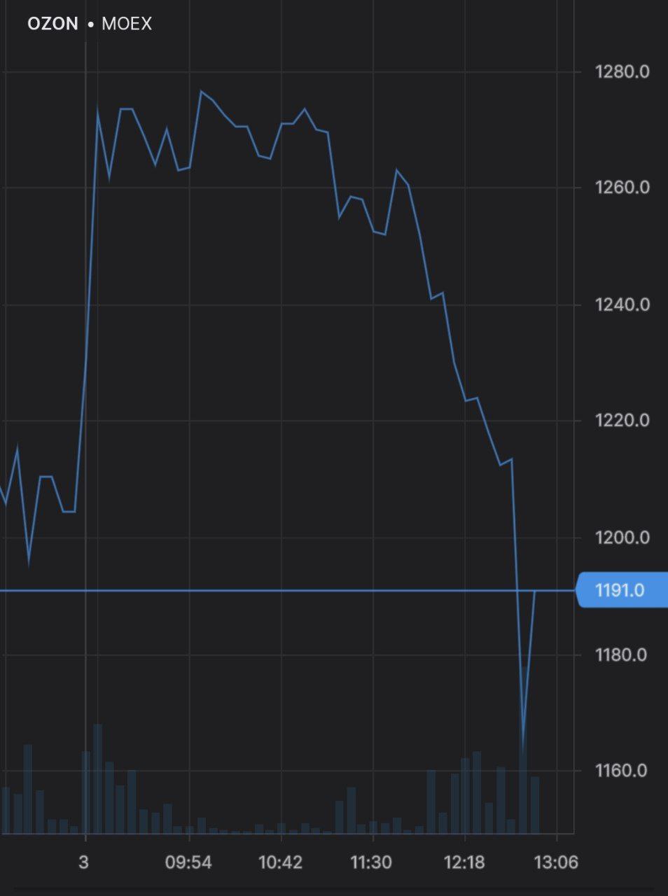 Акции Ozon упали на фоне мощного пожара на крупнейшем складе компании