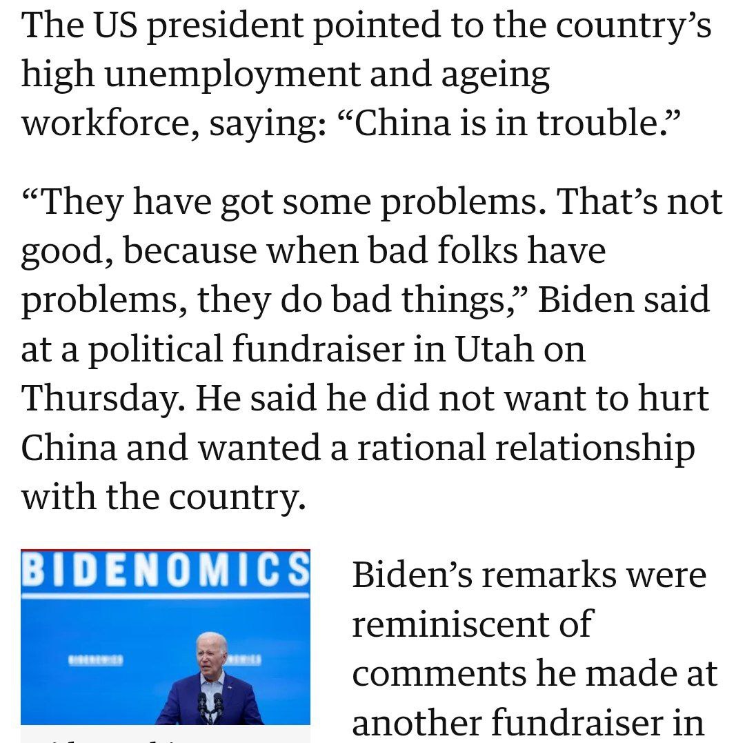 Байден продолжает показывать высокий уровень дипломатии с Китаем: «У них есть некоторые проблемы