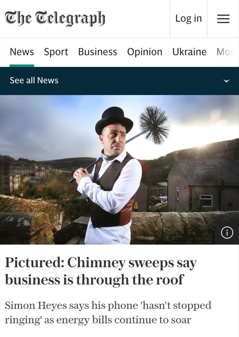 В Европе вырос спрос на профессию трубочиста