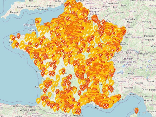 Во Франции 2500 АЗС без топлива, а почти 2000 АЗС с частичным дефицитом